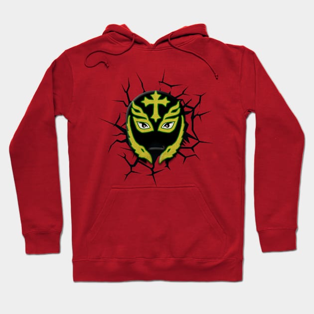 Cracked Mask Hoodie by Bespired